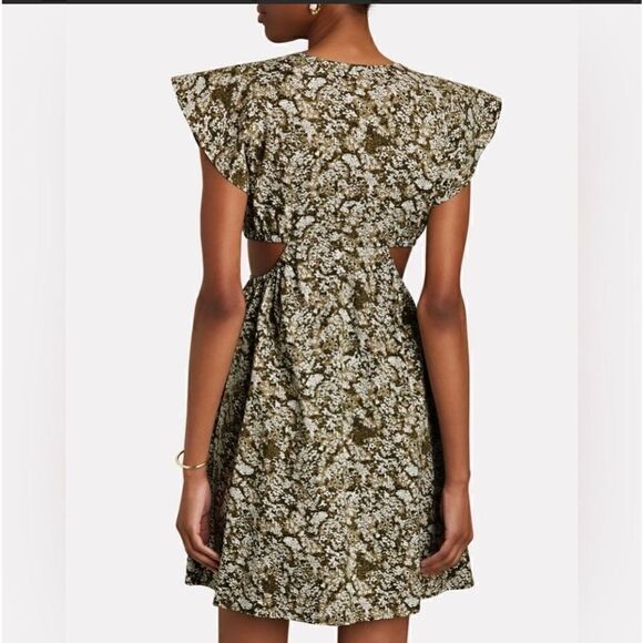 Rails Nyla Cutout Waist Dress Olive Vine Medium NEW - Picture 2 of 14